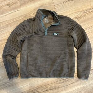 L.L. Bean Men's Olive Zip-Up Sweater